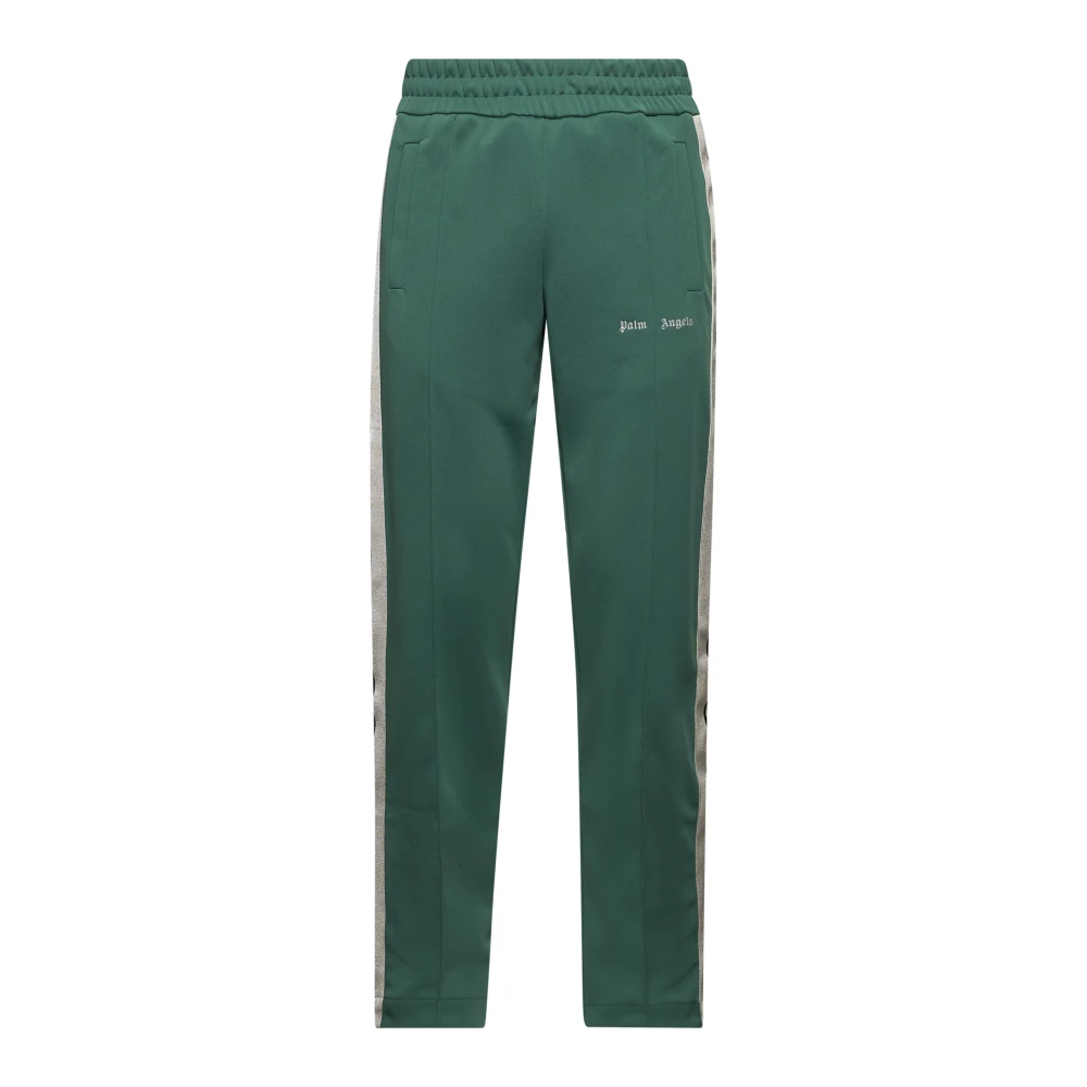 Palm Angels Sweatpants met geborduurd logo Green Heren