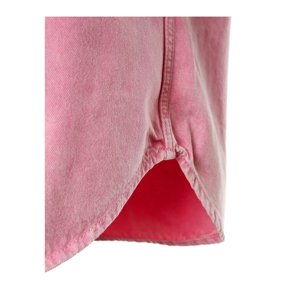 Samsøe Denim Overhemd Pink Dames