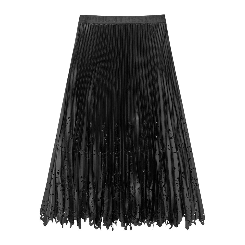 Munthe Women's Black Midi Skirts, 2XL, Midi Skirt