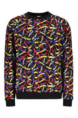 ribbed-collar-jacquard-sweatshirt