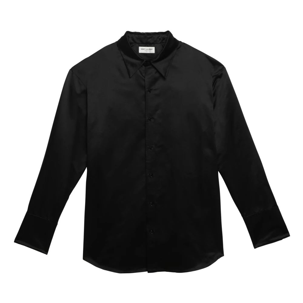 Saint Laurent Long Sleeve Shirt Black Heren