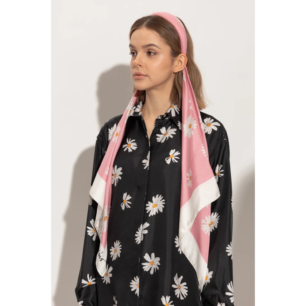 Moschino Hoofdband met sjaal Pink Dames