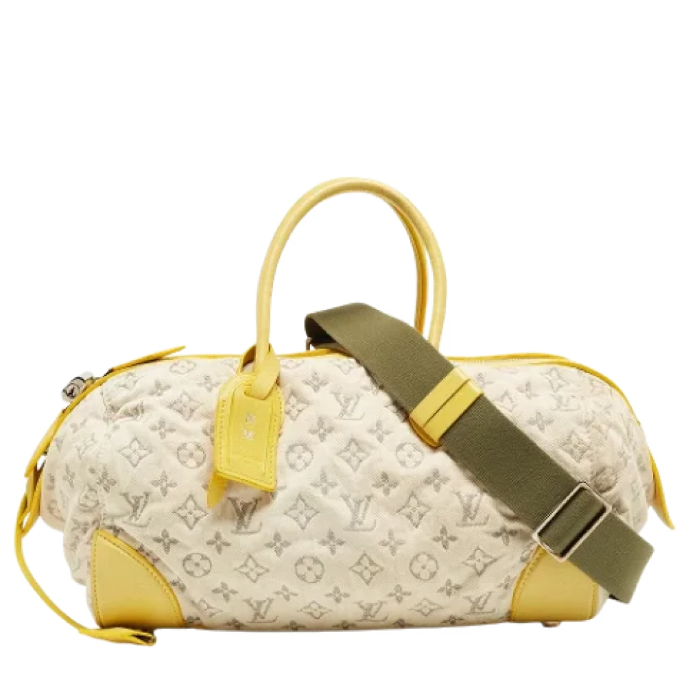 Louis Vuitton Vintage Pre-owned Denim louis-vuitton-bags Yellow Dames
