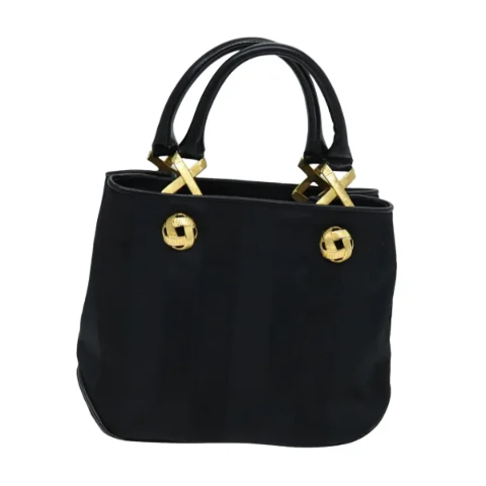 Salvatore Ferragamo Pre-owned Canvas handbags Black Dames