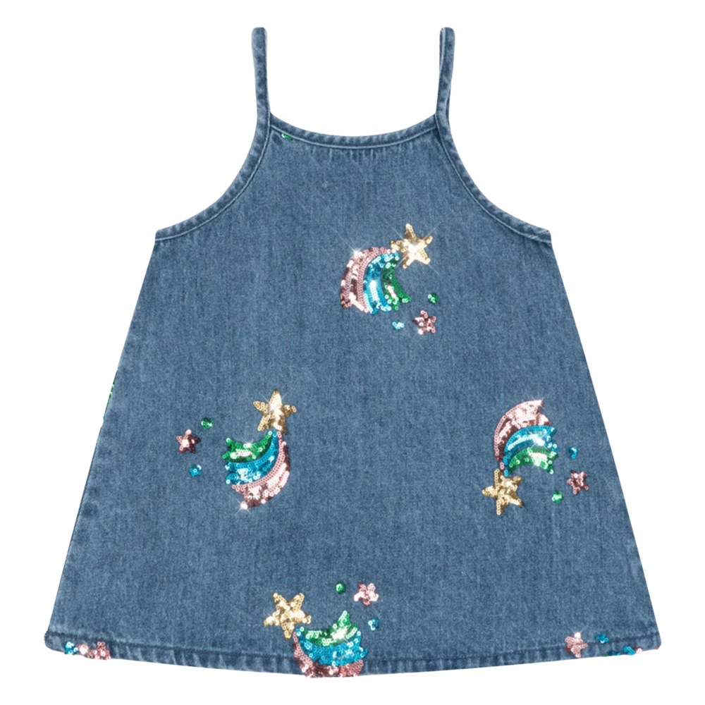 Konges Sløjd Magot Sequin Strap Dress - Unisex - Kids Occasion Wear - Blue - 9 Y - Kids