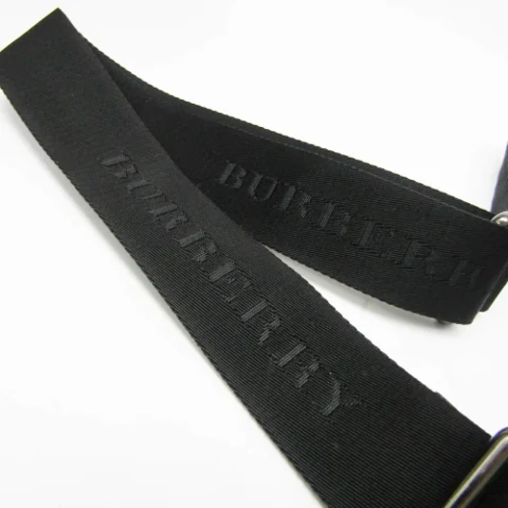 Burberry Vintage Pre-owned Canvas shoulder-bags Black Dames