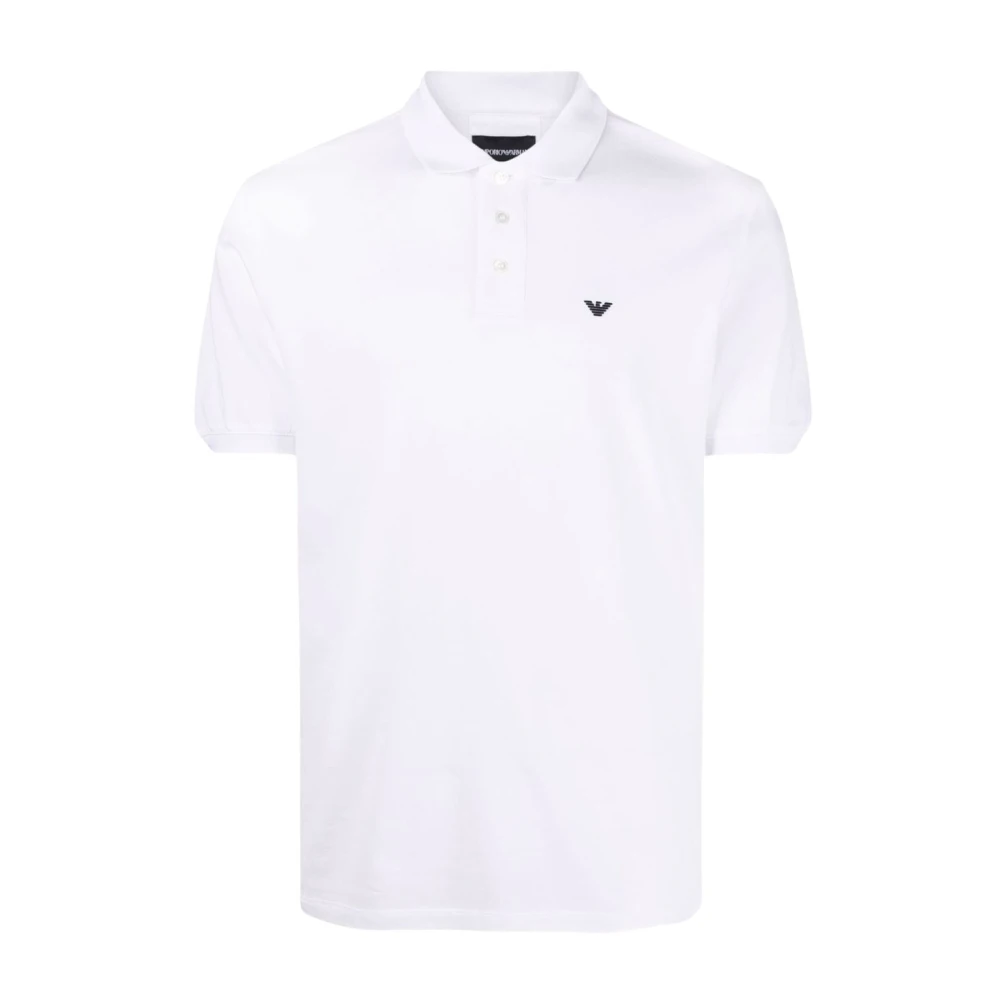 Emporio Armani Polo Shirts White, Herr