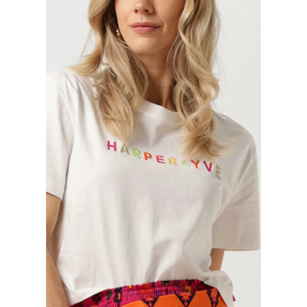 Harper & Yve Casual Wit T-shirt Harper-ss White Dames