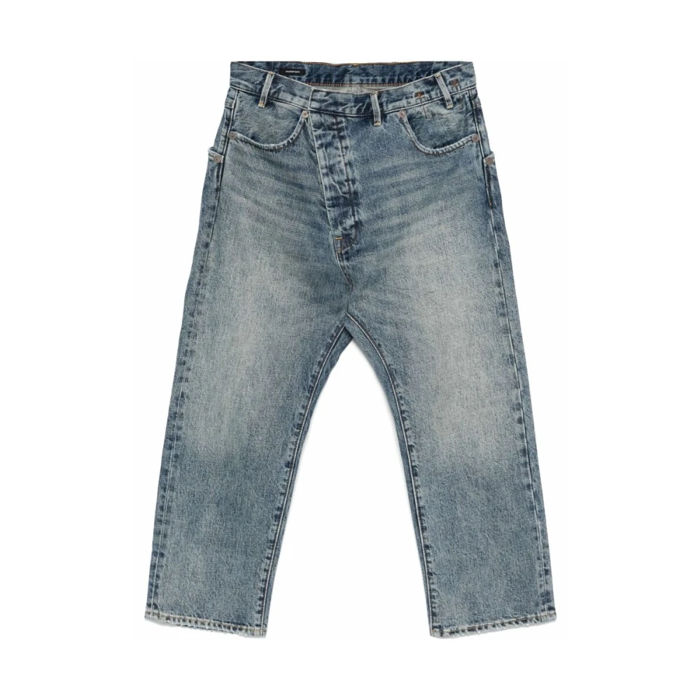 R13 Indigo Blauwe Klassieke Vijf-Pocket Jeans Blue Dames