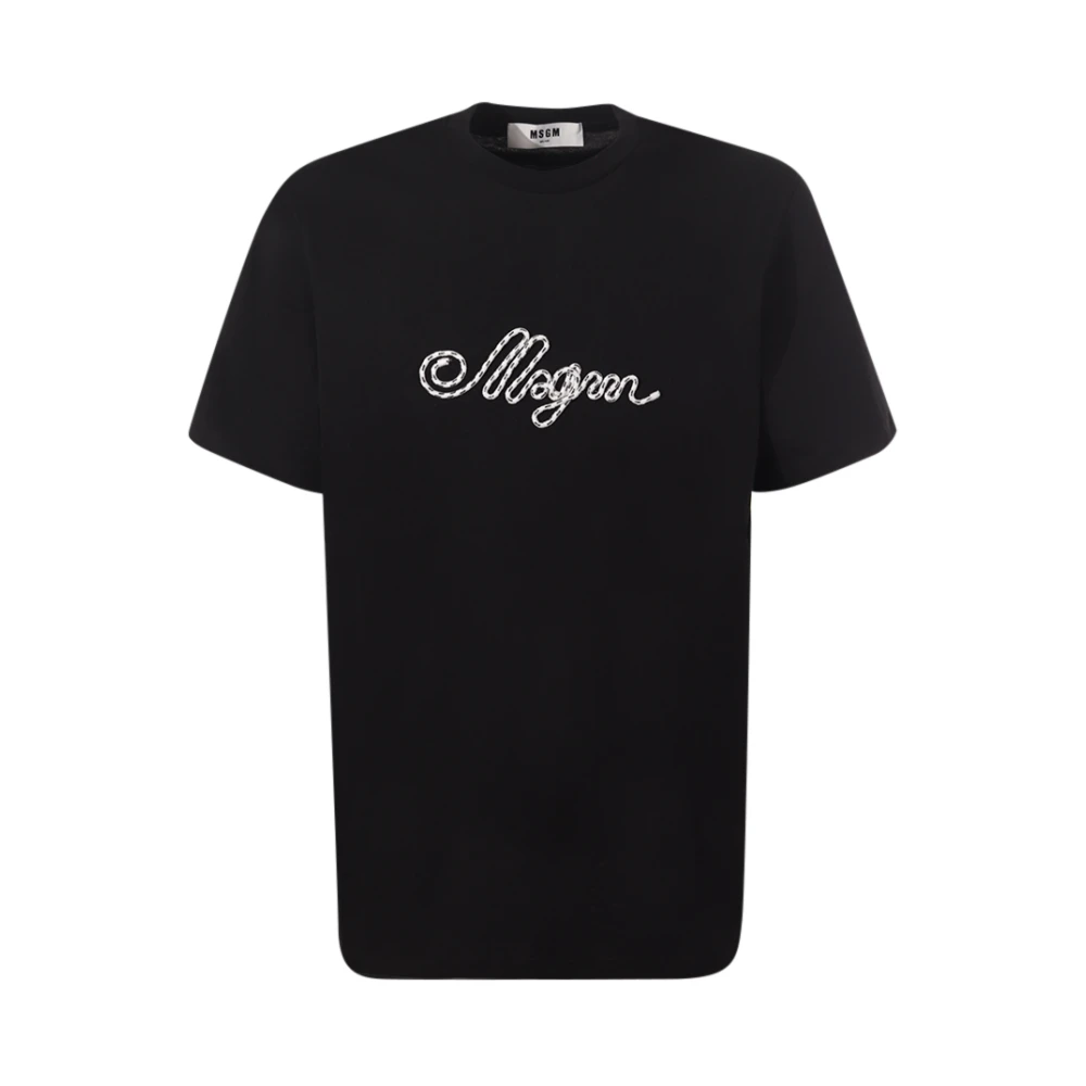 Msgm - Tops > T-Shirts - Black - Msgm - Modalova