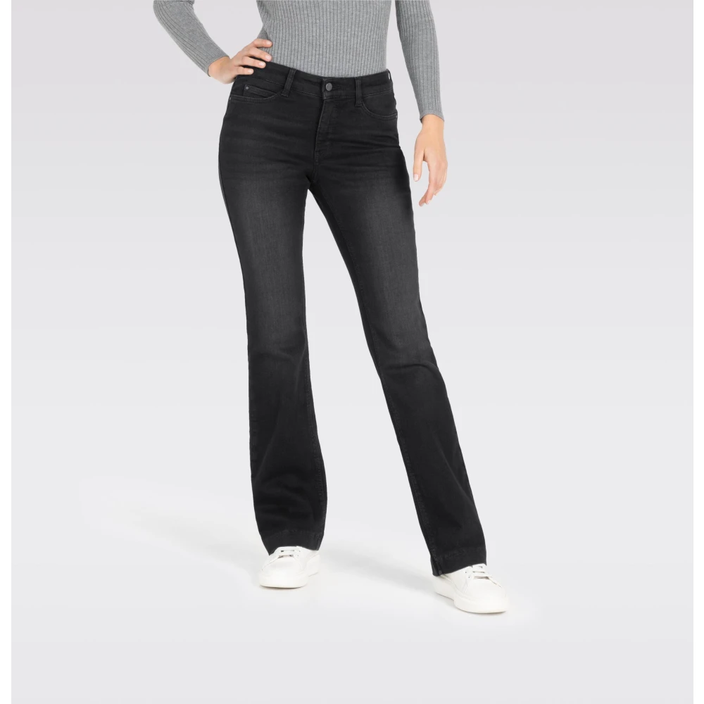 MAC Bootcut Jeans Authentic Mega Flex Black Dames