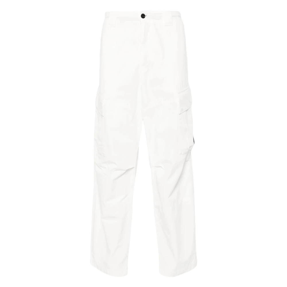 C.P. Company Straight Trousers White Heren