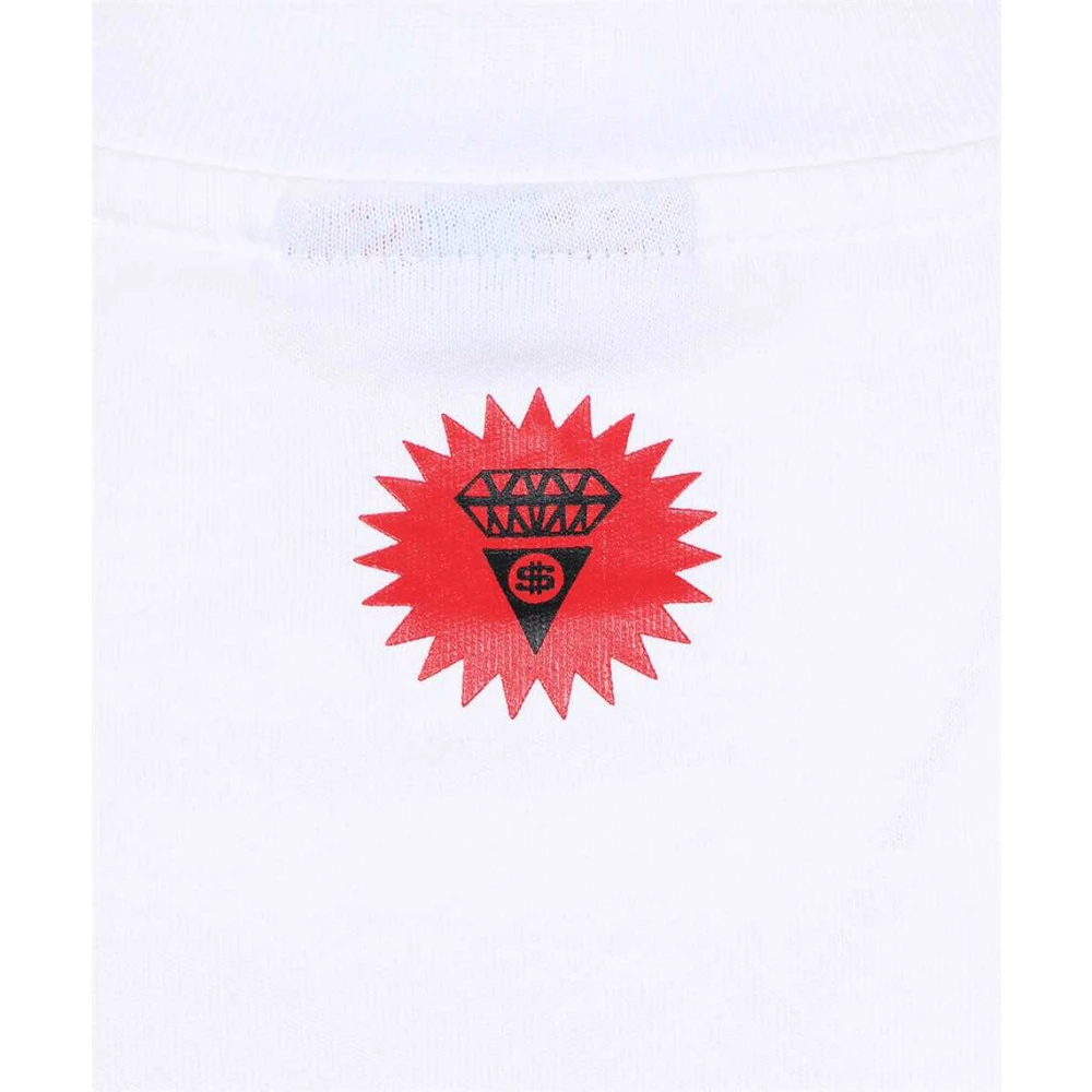 Icecream Bedrukt katoenen T-shirt White Heren