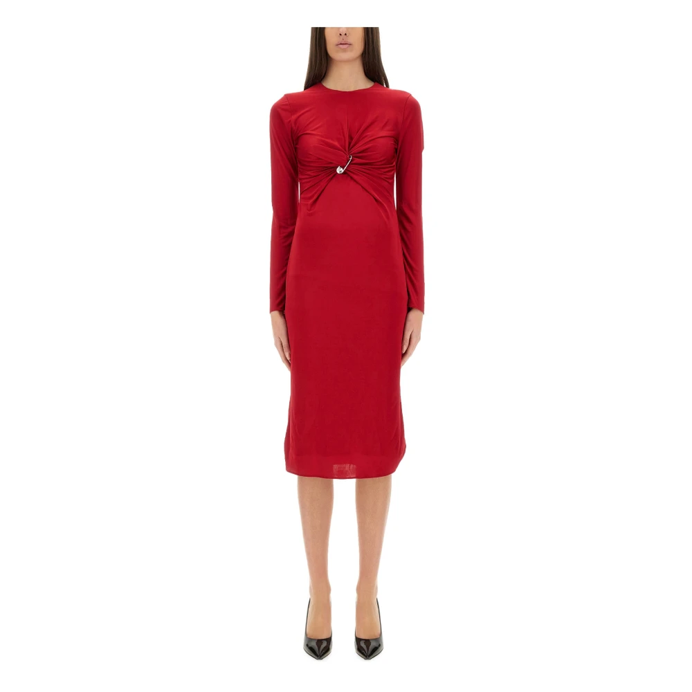 Versace Donna Rosso - Viscose Liquid Jersey Dress - Dresses - S