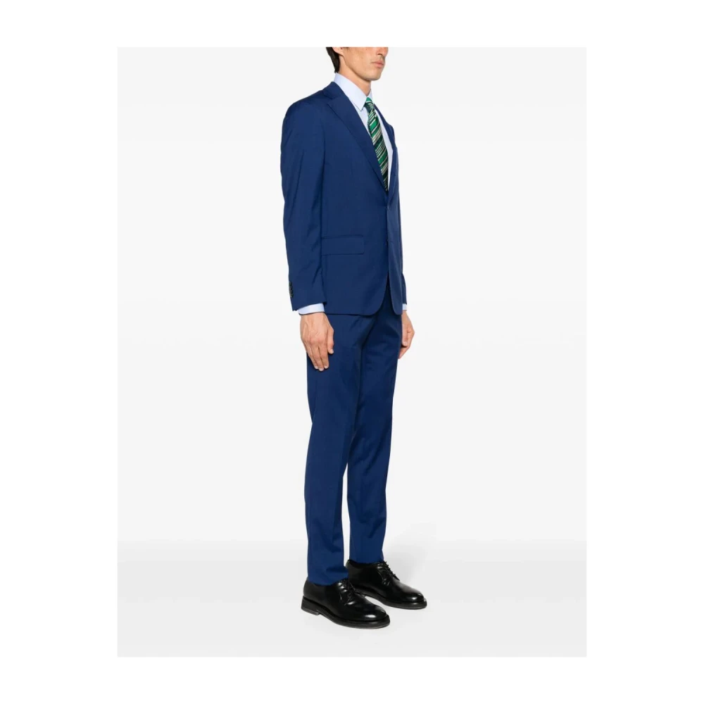 Luigi Bianchi Mantova Bluette Suit Stijlvol en Elegant Blue Heren