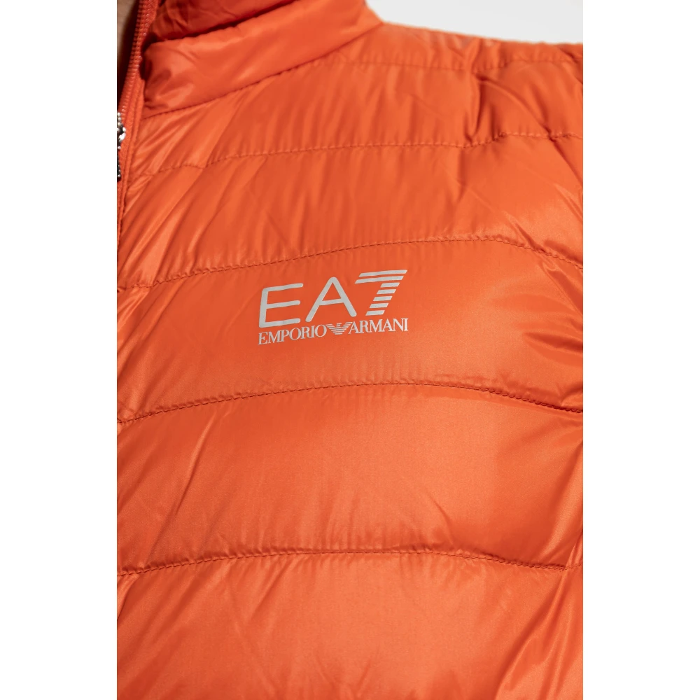 Emporio Armani EA7 Donsvest met opstaande kraag Orange Heren