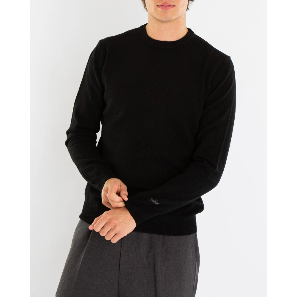 Woolrich Lamswol Crewneck Sweater Black Heren