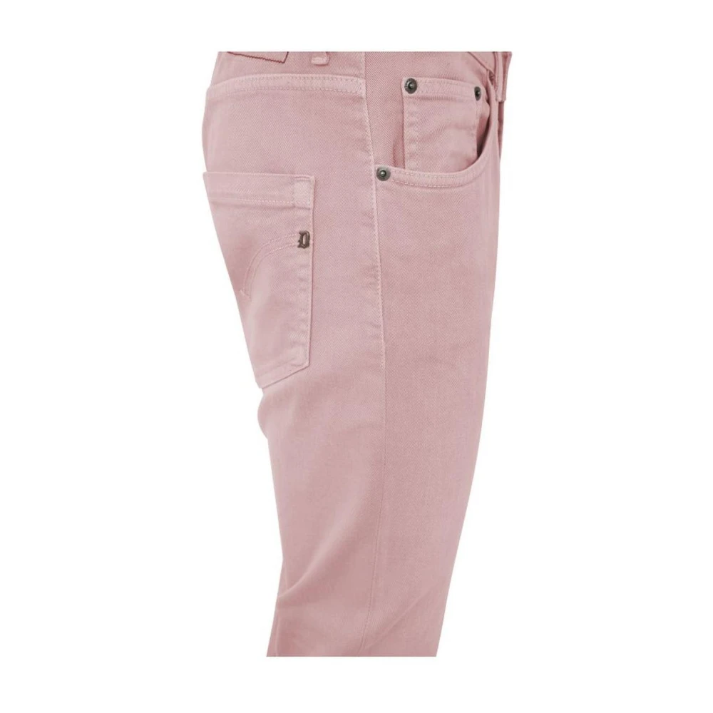 Dondup Roze katoenen vijf-pocket broek Pink Heren