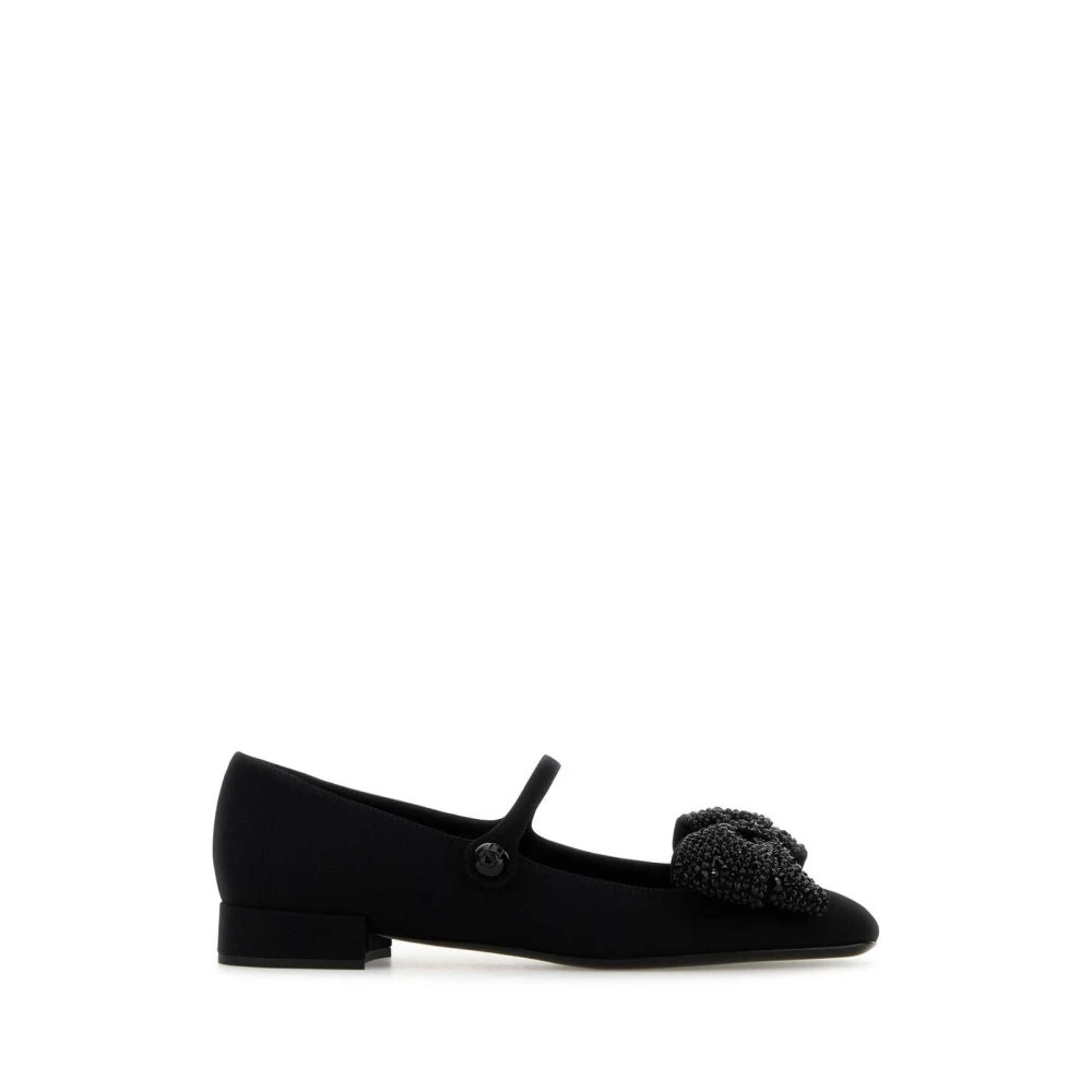 Valentino Garavani Femme Noir - Ballerines Mary Jane À Orné - Chaussures - Taille: 36 Eu