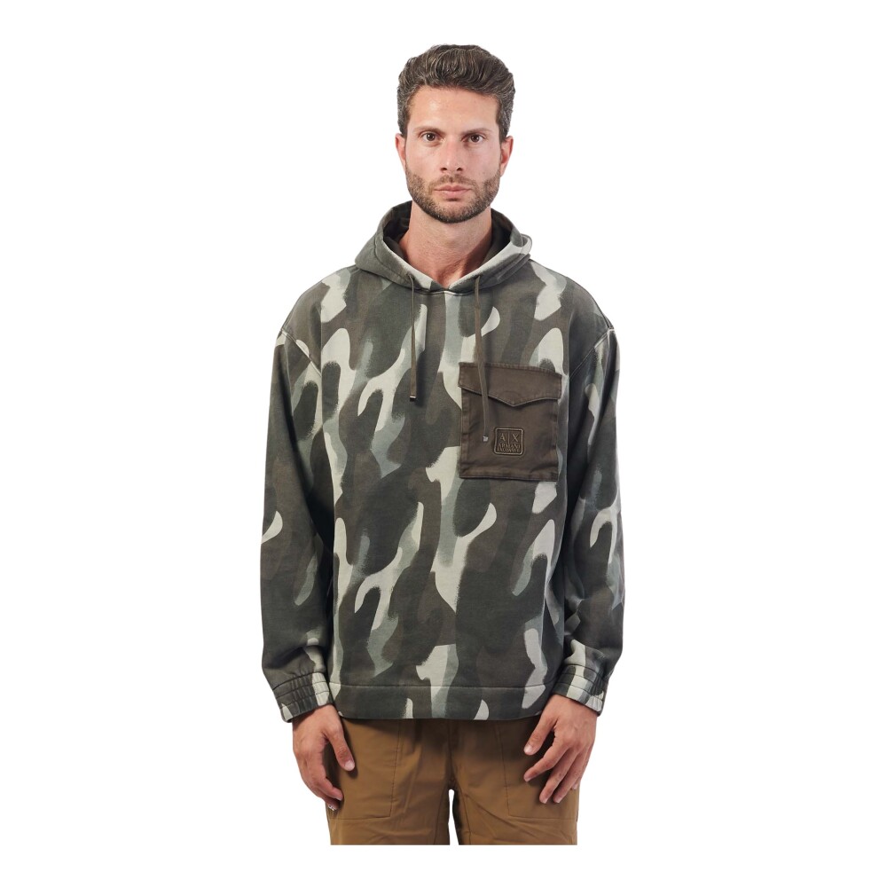 Armani camo hoodie best sale