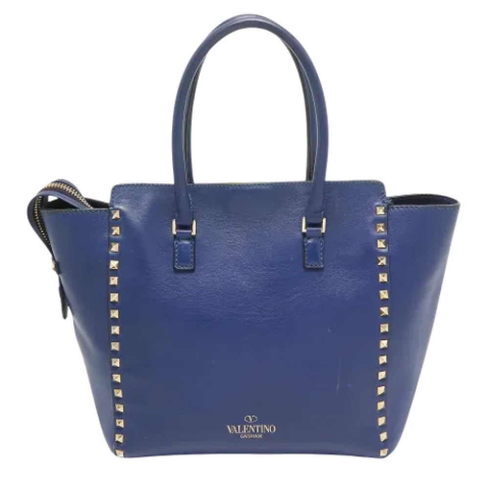 Valentino Vintage Pre-owned Leather totes Blue Dames