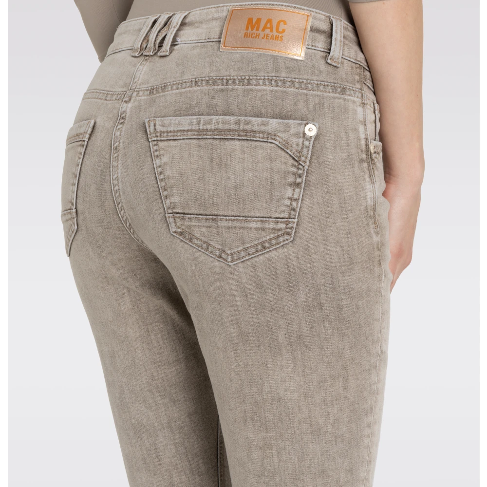 MAC Rijke Slimme Authentieke Denim Jeans Brown Dames