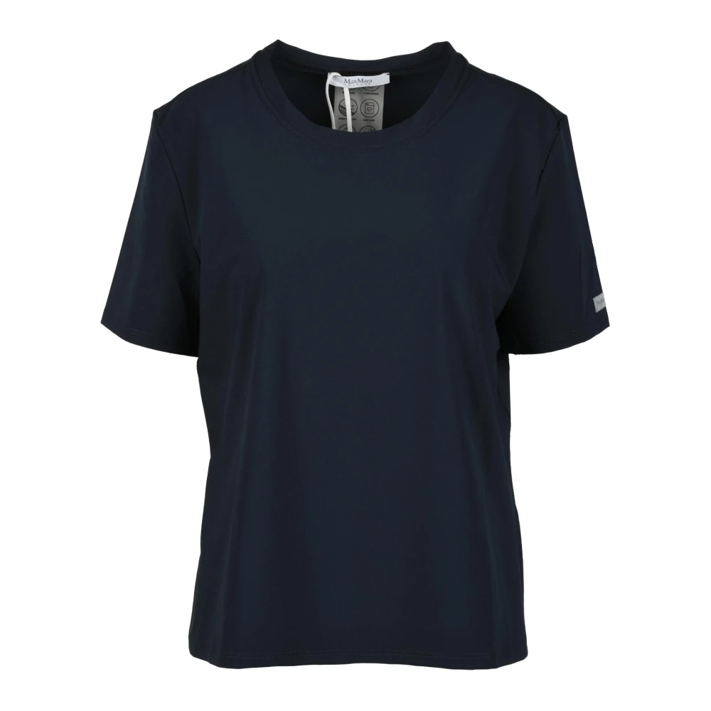 Max Mara Vrijetijds T-shirt met polyester-elastaanmix White Dames