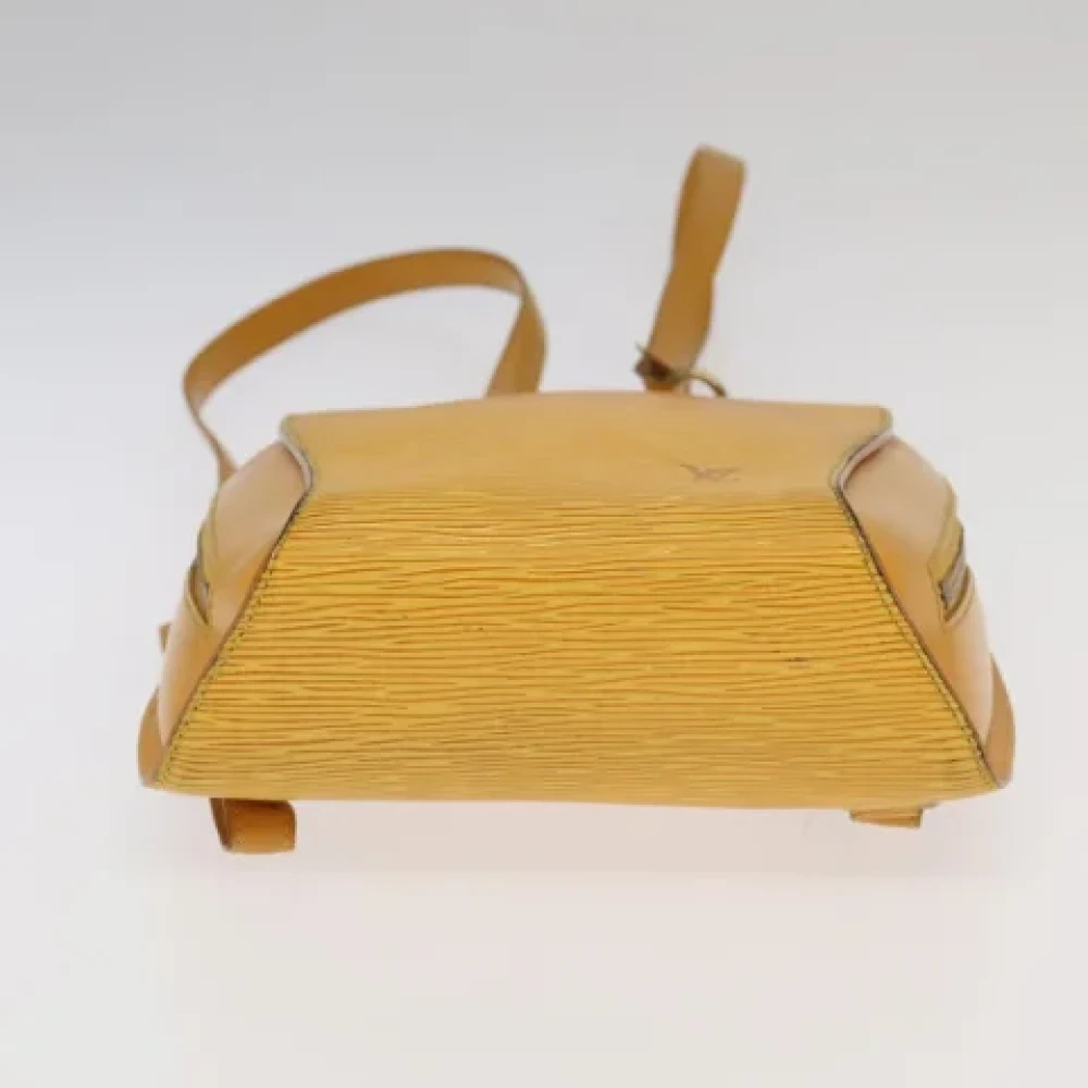 Louis Vuitton Vintage Pre-owned Leather backpacks Yellow Dames