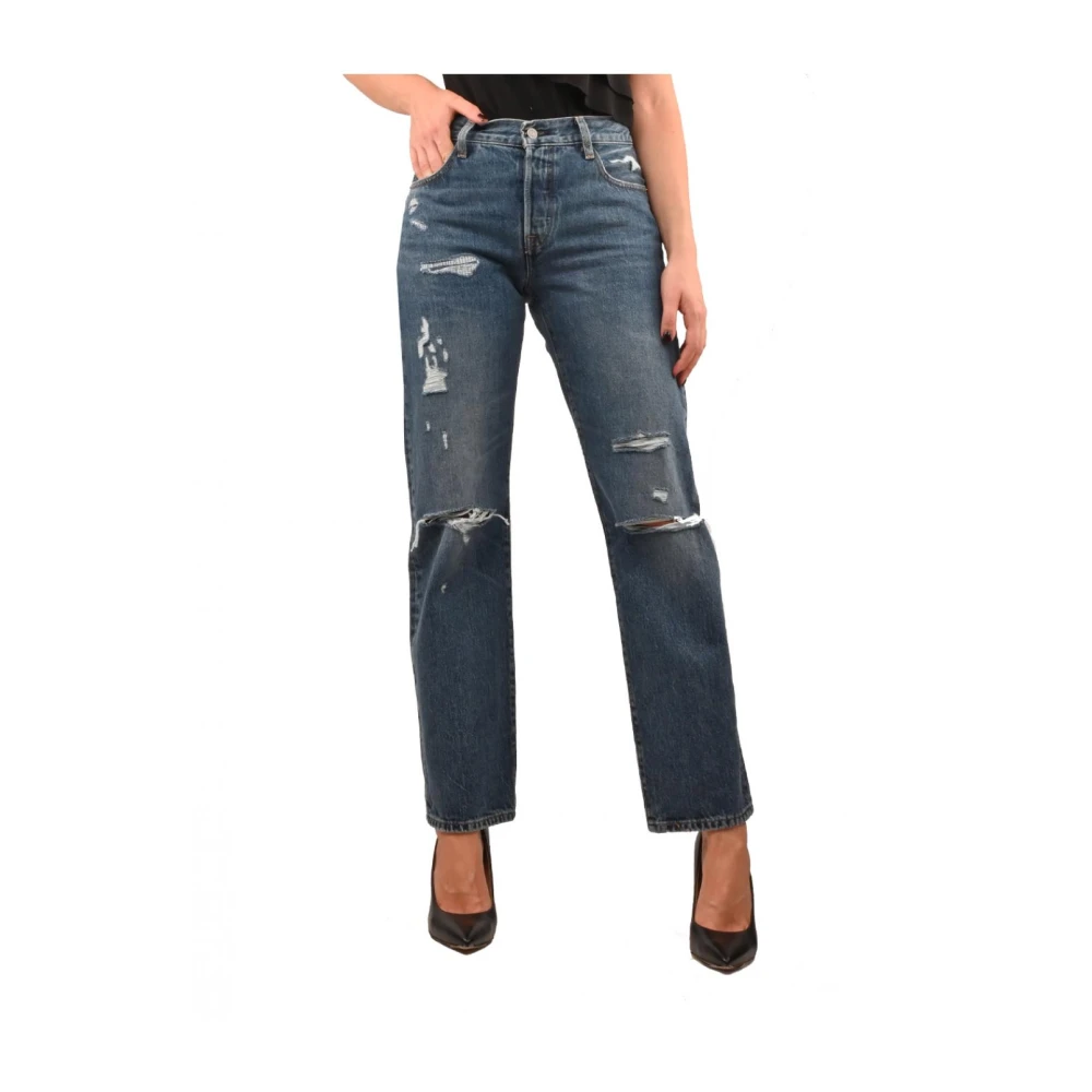 Levi's jeans Katoen Blue Dames