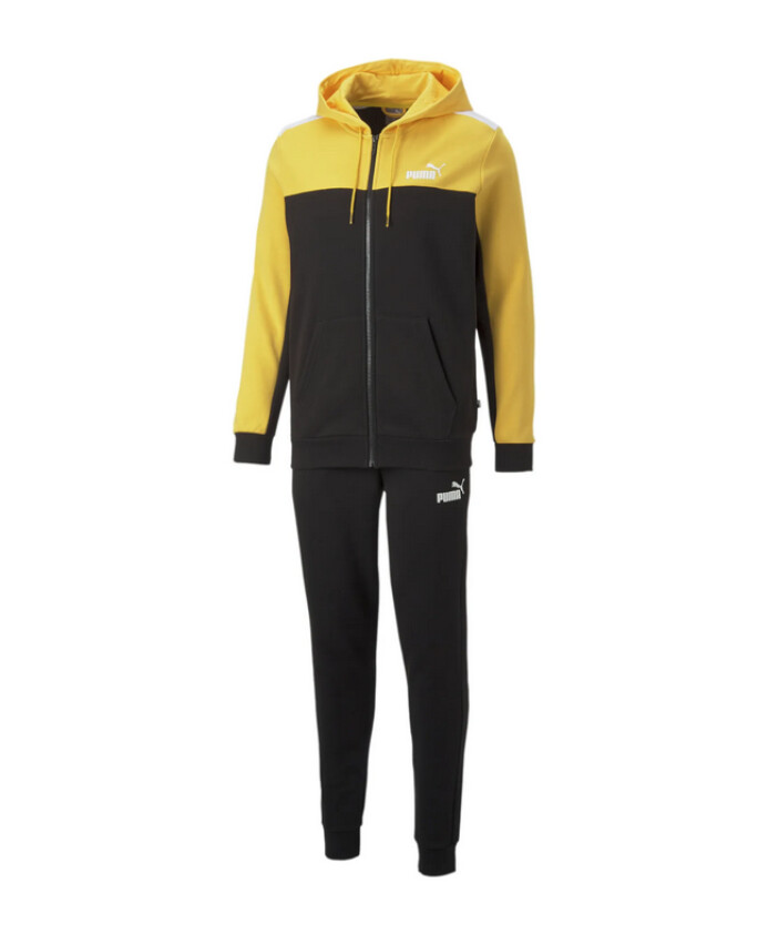 sweat-a-capuche-zippe-complet-jaune-noir
