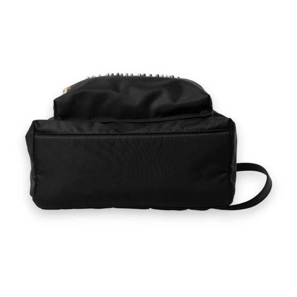 Dolce & Gabbana Elegante Zwart-Goud Detail Rugzak Black Dames