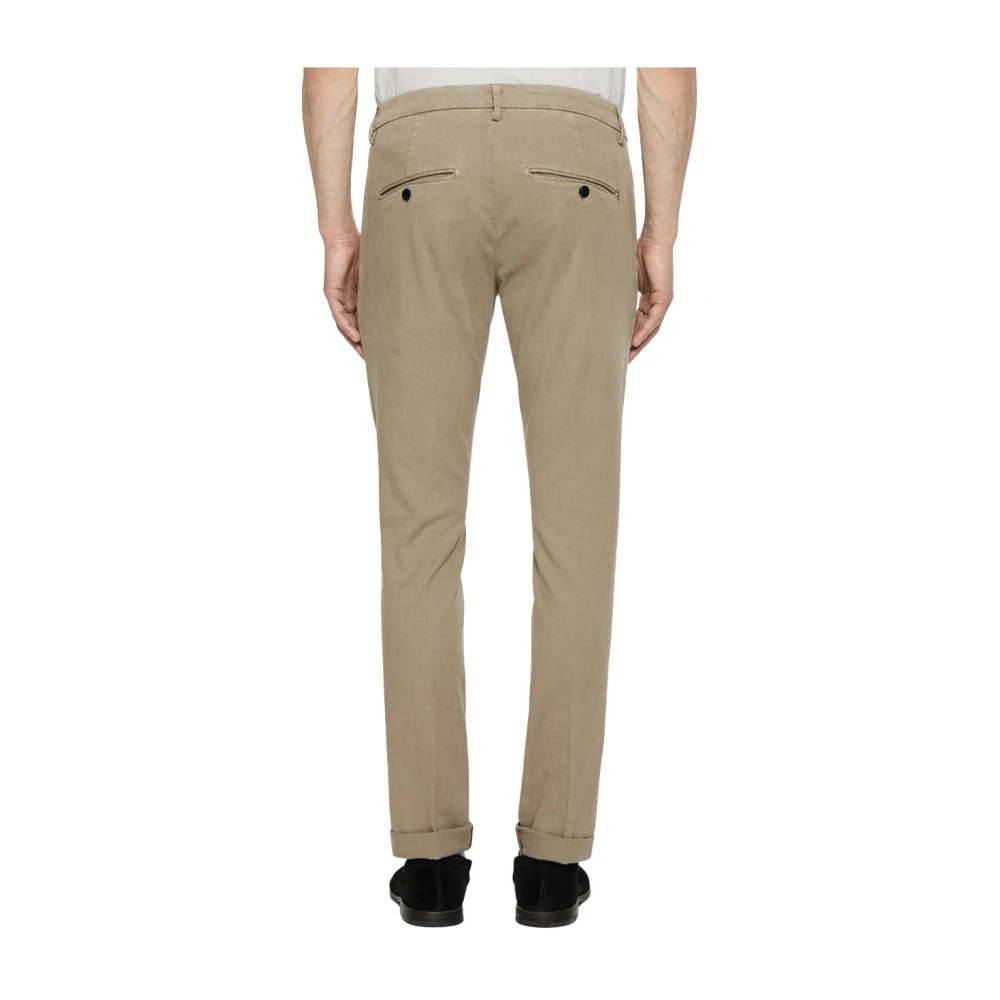 Dondup Beige Katoenen Skinny Fit Broek Beige Heren