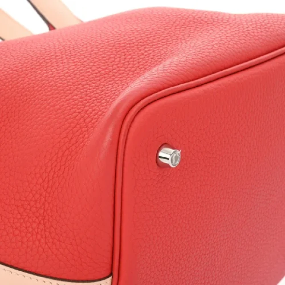 Hermès Vintage Pre-owned Leather handbags Red Dames