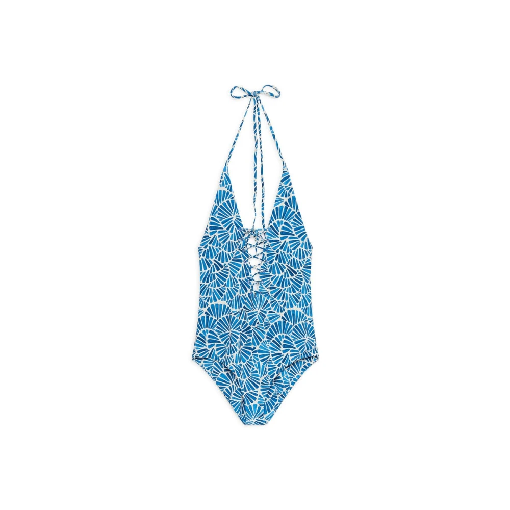 Maliparmi Women's Blue Swimsuits, L, Intero Shell Swimsuit