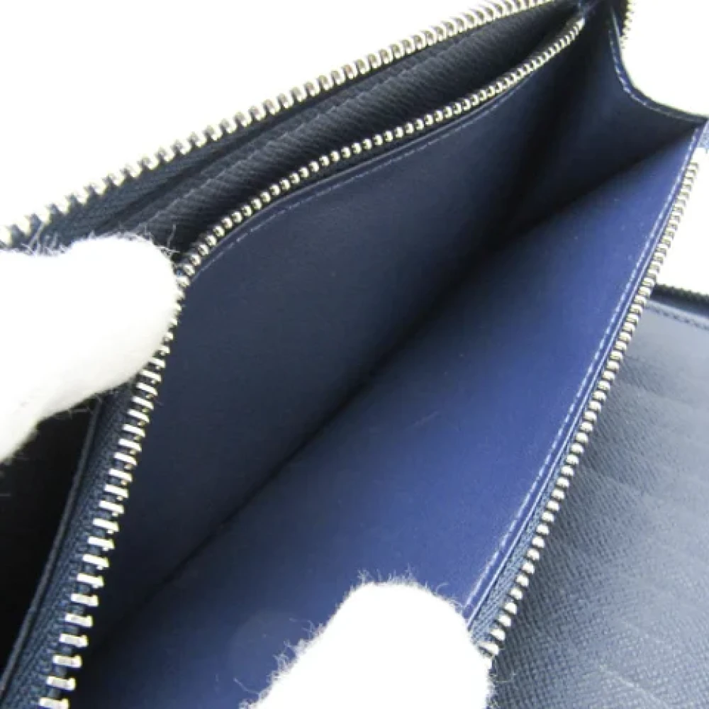 Louis Vuitton Vintage Pre-owned Leather wallets Blue Heren