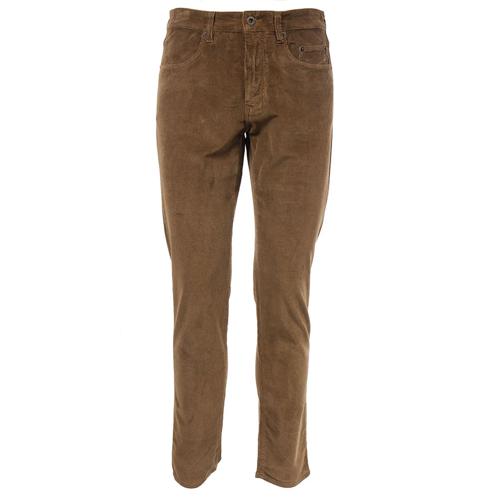 Siviglia Slim Fit Corduroy Broek Brown Heren