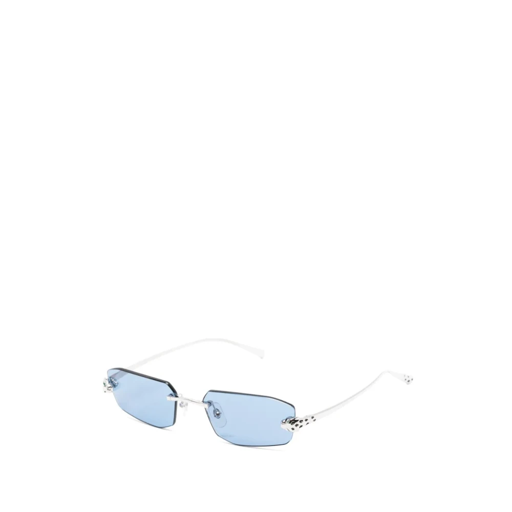 Cartier Unisex Gray Panthère Sunglasses - Sunglasses - 56 Mm - Accessories