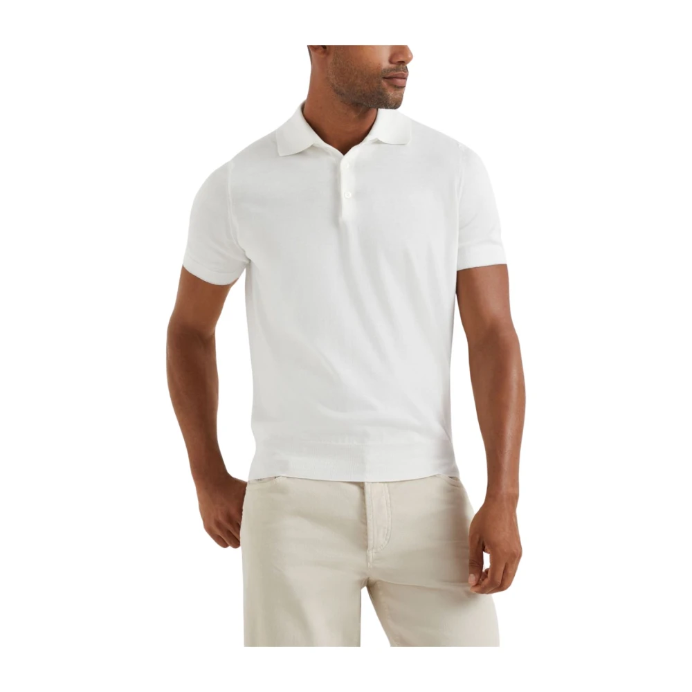 BRUNELLO CUCINELLI Witte T-shirts Polos voor Heren White Heren