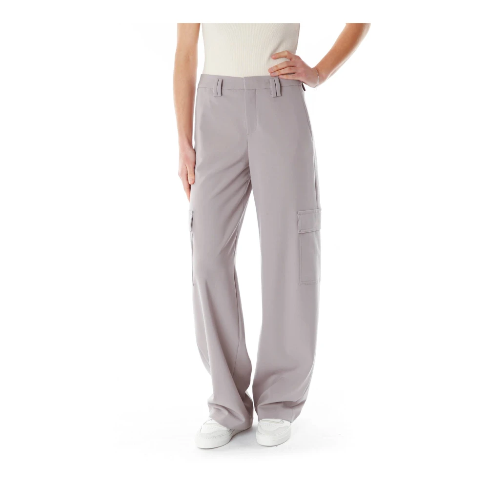 Drykorn Women's Gray Ductile Straight Trousers - Straight Trousers - W27 L34 - Trousers