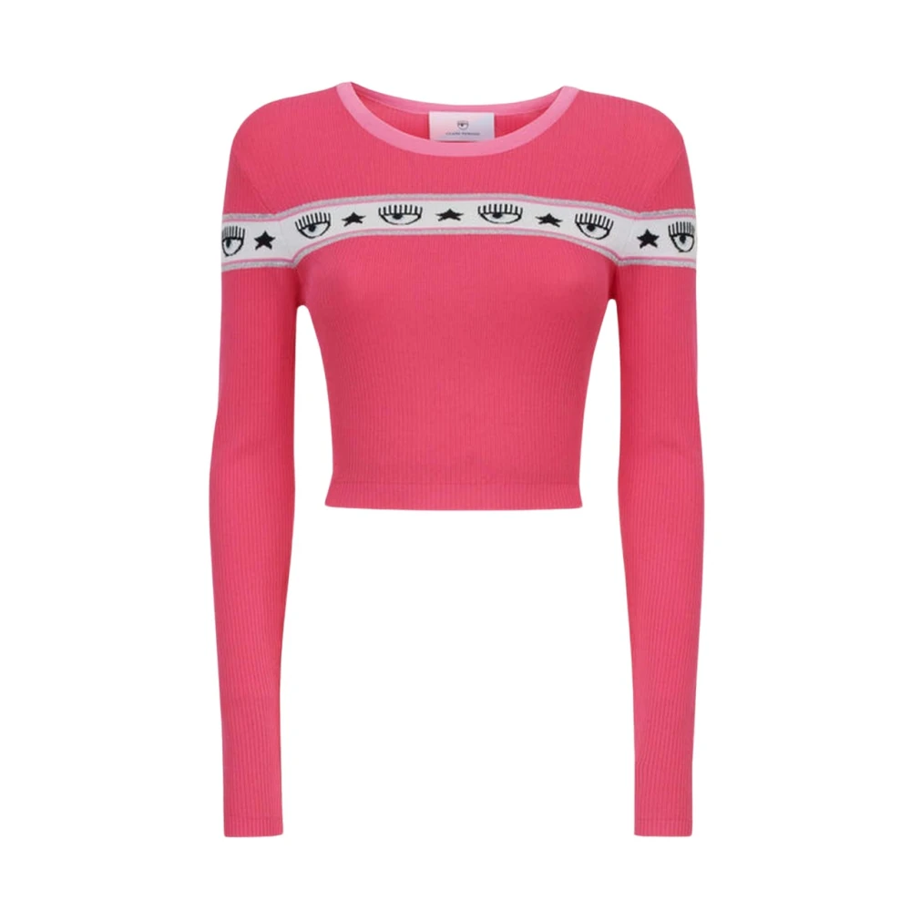 Chiara Ferragni Collection Stijlvolle Sweatshirts en Hoodies Pink Dames