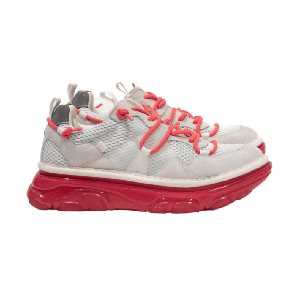 Panchic Witte Fuchsia Sneakers Dames Schoenen Veelkleurig Multicolor