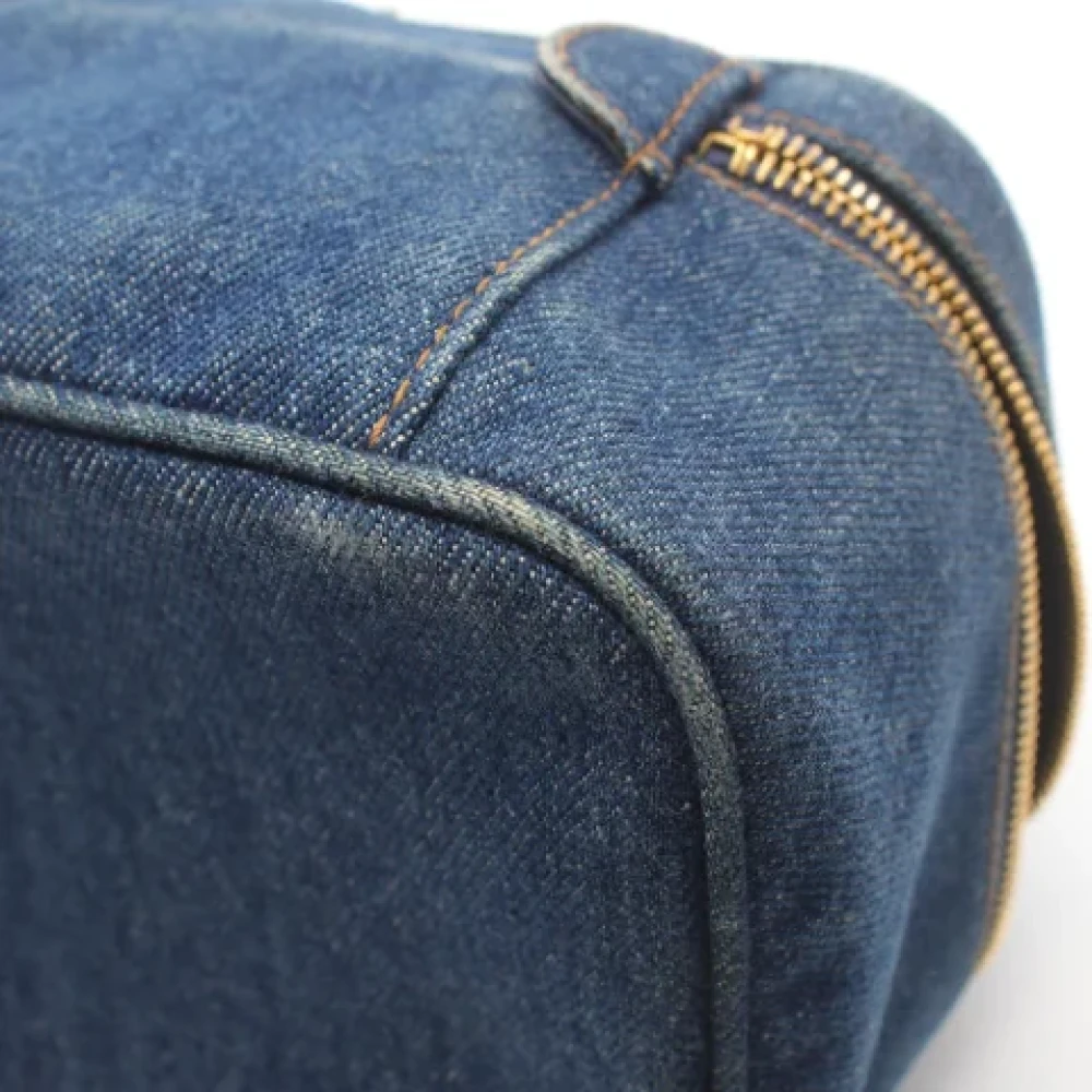 Chanel Vintage Pre-owned Denim chanel-bags Blue Dames