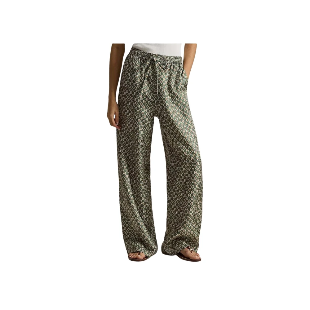 Polo Ralph Lauren Donna Verde Wide Trousers