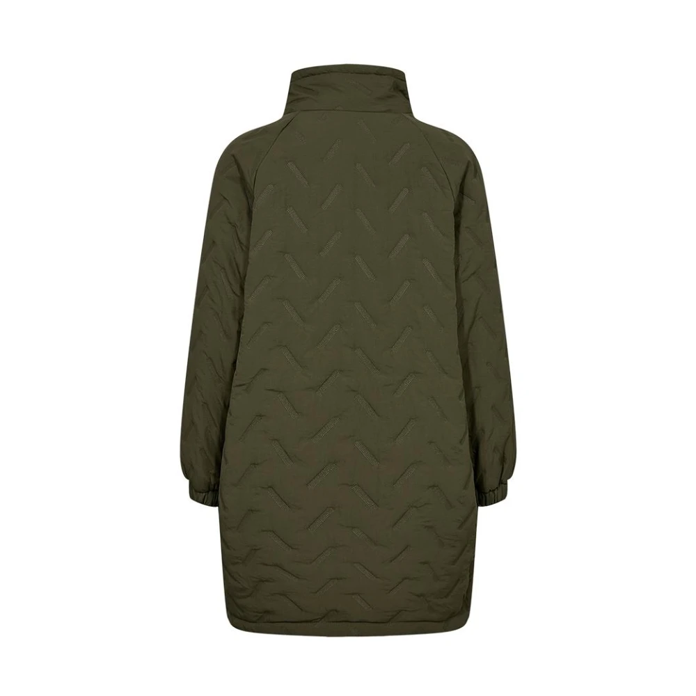 Freequent Crown Olive Jas Mantel Green Dames