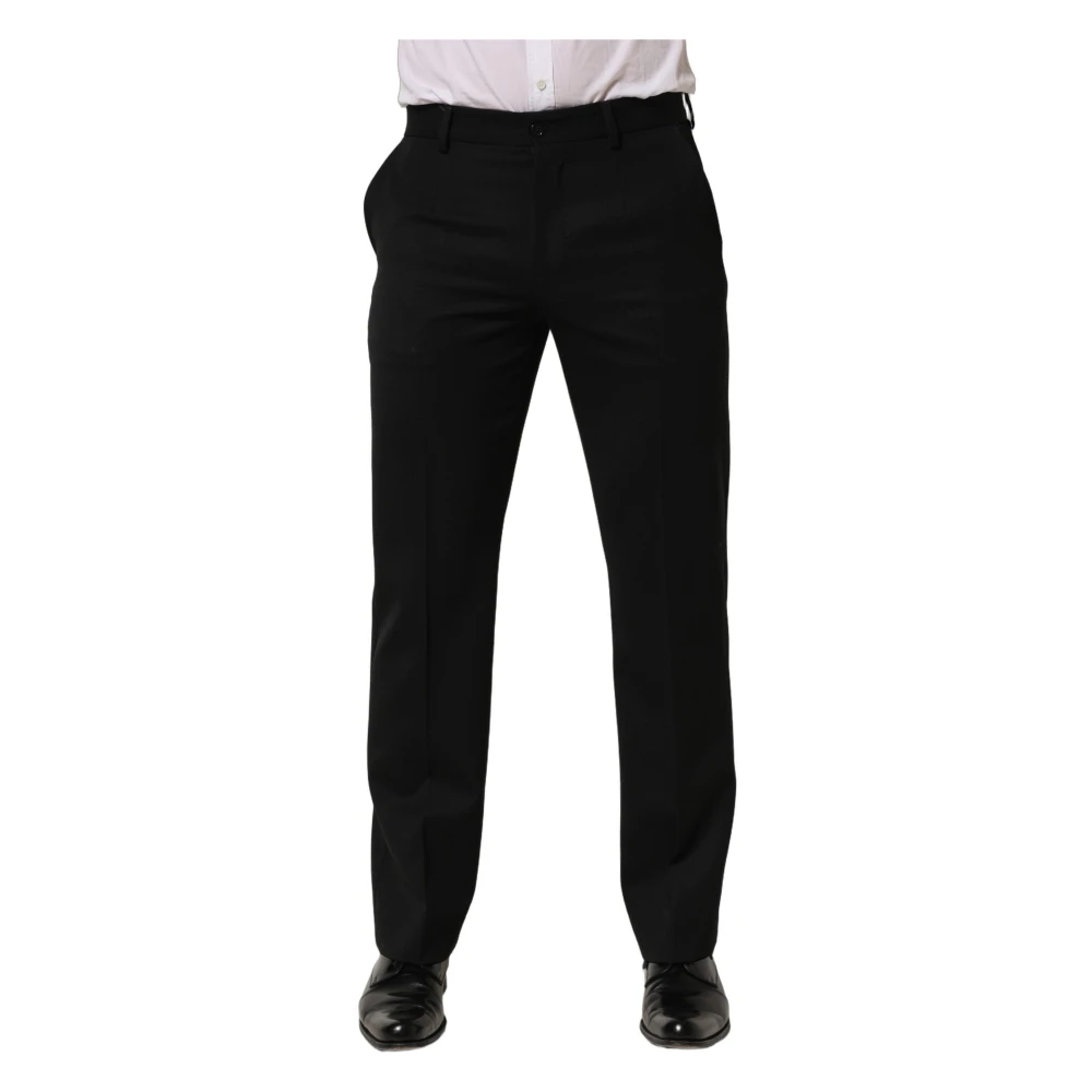 Dolce & Gabbana Men's Black Dress Trousers - Suit Trousers - S - Trousers