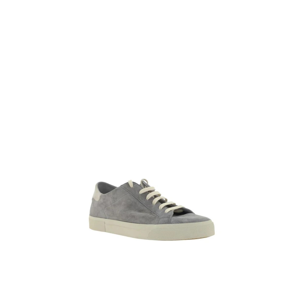 BRUNELLO CUCINELLI Suede Low Top Sneakers Gray Heren