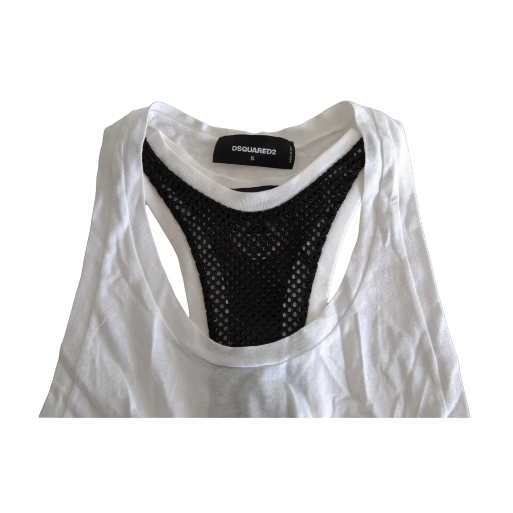 Dsquared2 Monochrome Tanktop Black Dames
