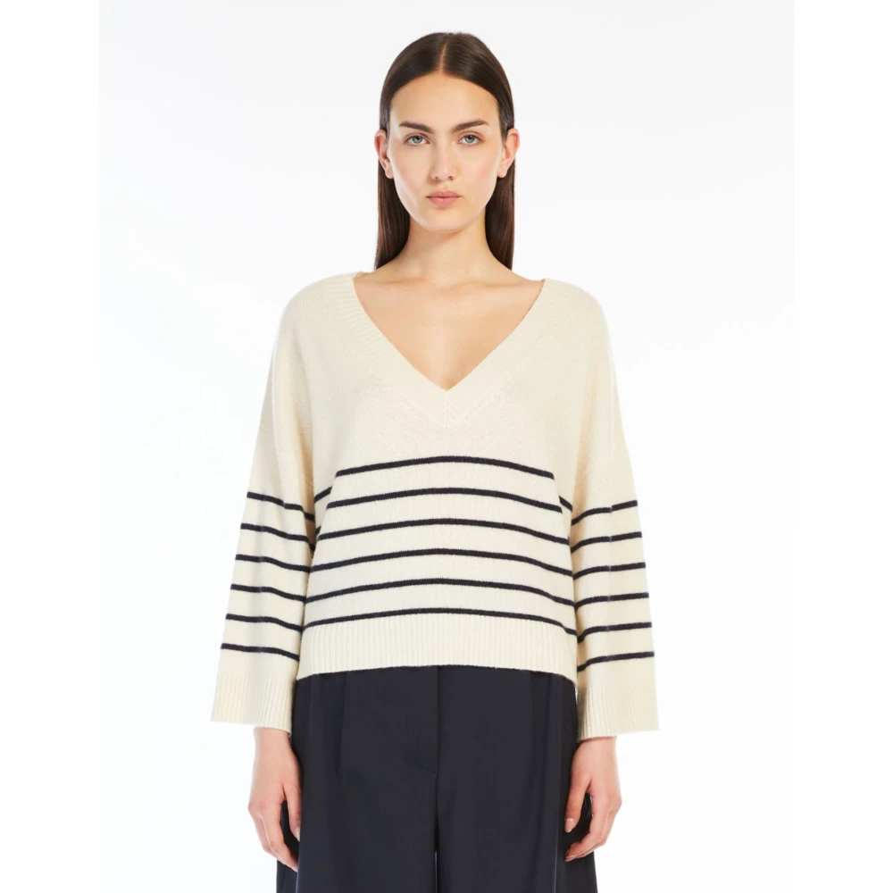 Max Mara Weekend Ecru Leva Sweaters voor Weekend Outfits Beige Dames