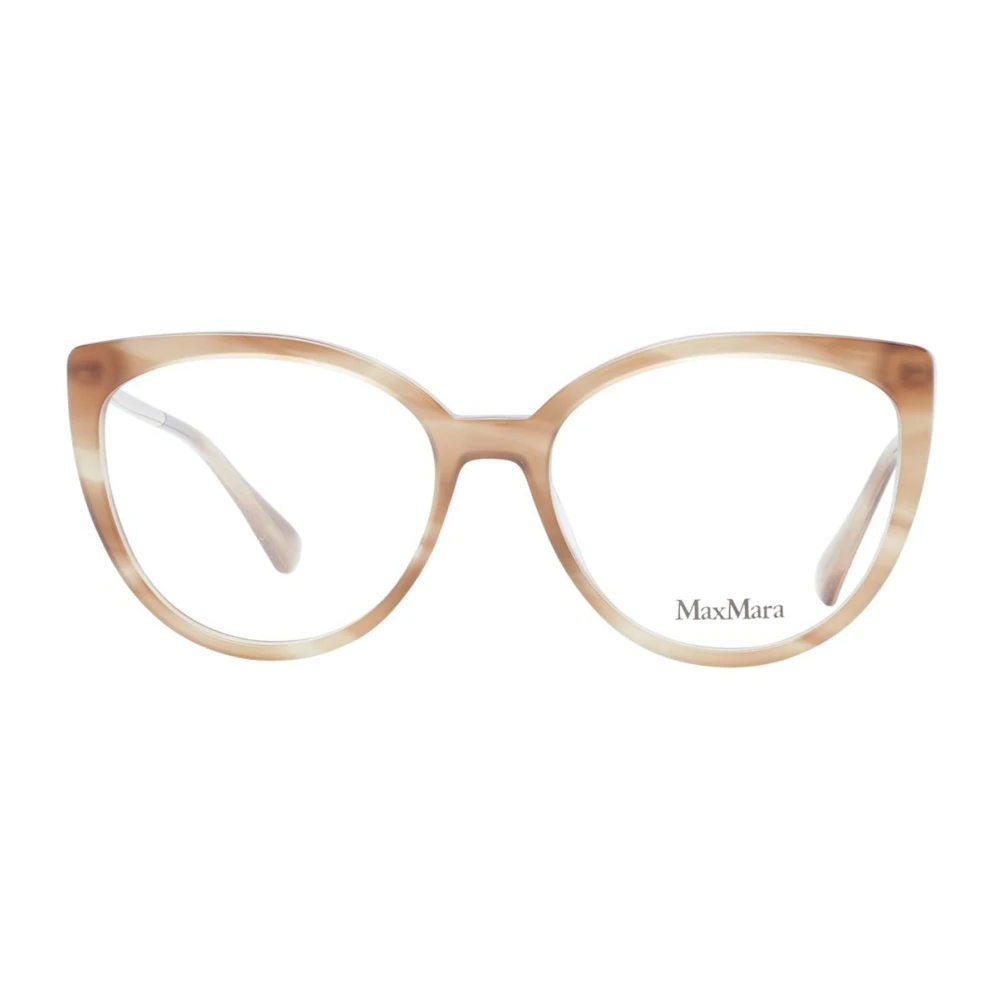 Max Mara Bruine Cat Eye Optische Monturen Brown Dames