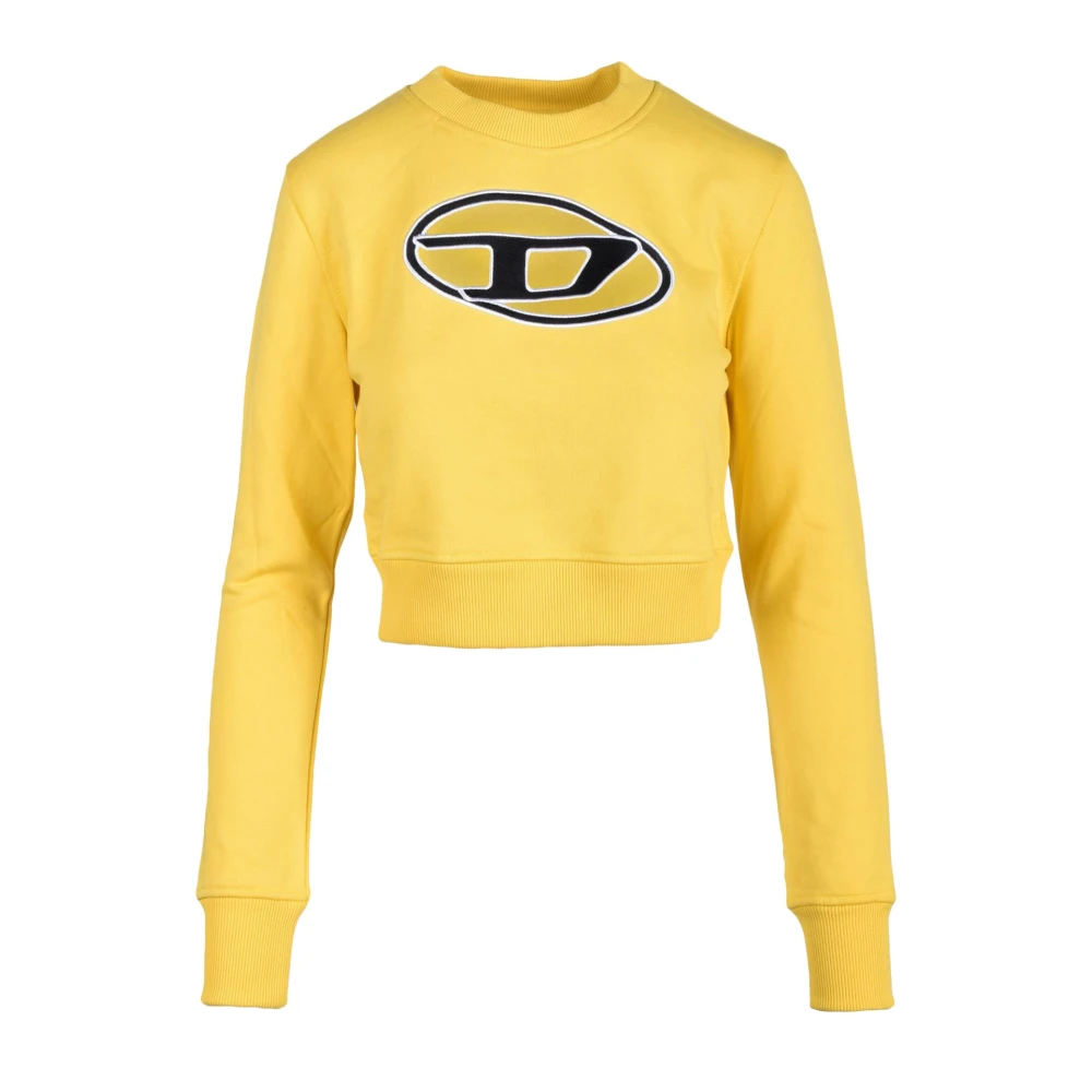 Diesel Katoenmix Sweatshirt Yellow Dames